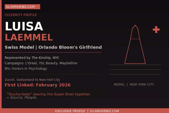 Luisa Laemmel Orlando Bloom girlfriend Swiss model 2026