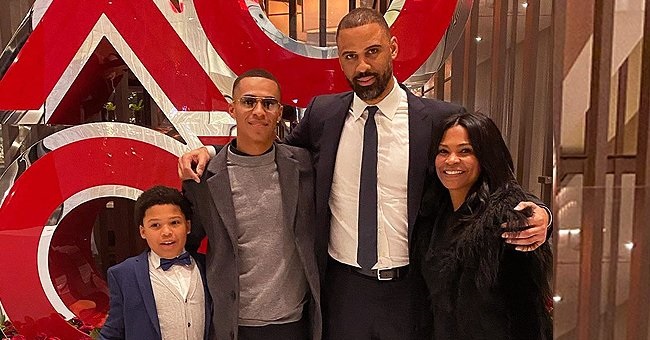 ime udoka with girlfriend nia long and kids