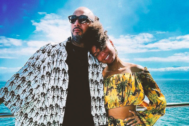 Alicia Keys and her husband Swizz Beatz