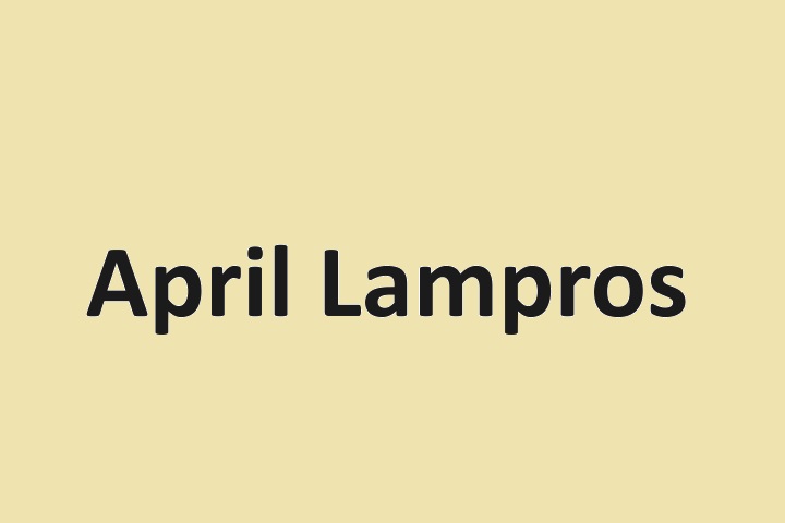 Who Is April Lampros? Wikipedia