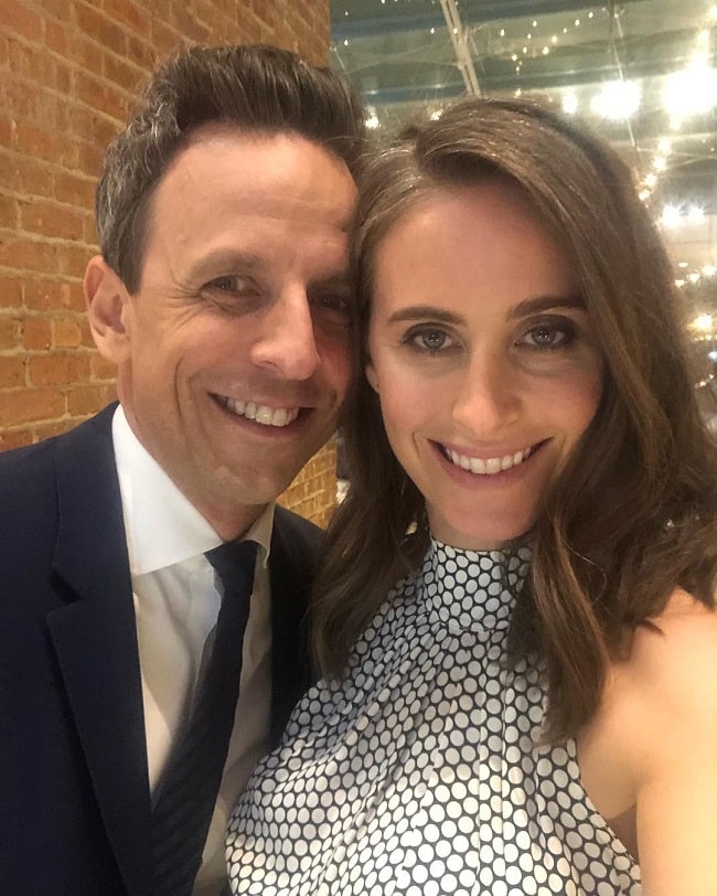 alexi ashe with her husband seth meyers