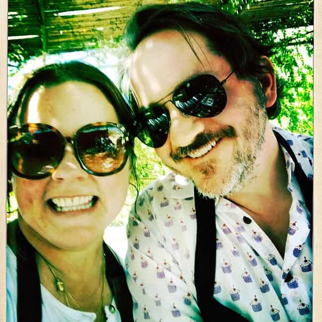 ben falcone with his wife melissa mccarthy