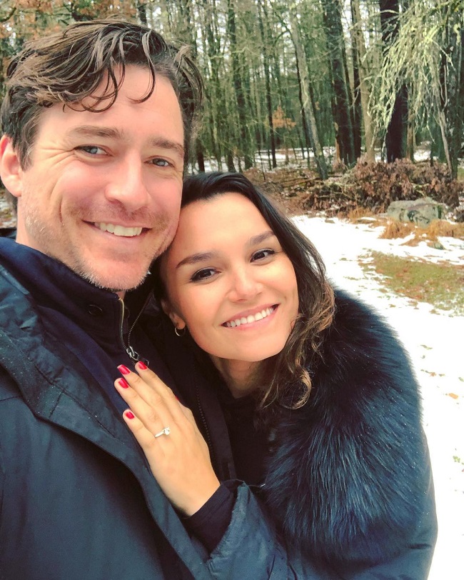 samantha barks with her boyfriend turned fiance alex stoll