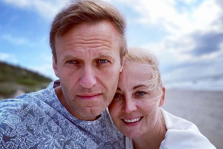 Alexei Navalny and Yulia Navalnaya